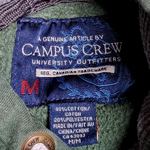 Vintage Campus Crew Men's Miami Hurricanes Sweater Football NCAA 90s Y2K Medium - Picture 4 of 5